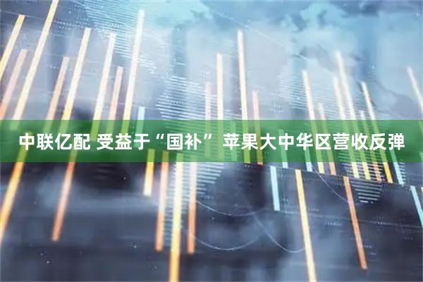 中联亿配 受益于“国补” 苹果大中华区营收反弹